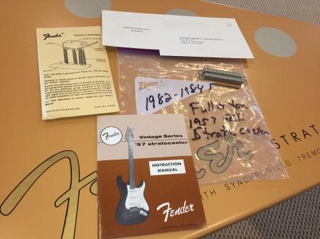 1957 1982 Fullerton Fender Strat Instruction Manual And Warranty Paper Etc