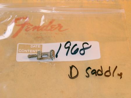 1968 Pat Pend D string FENDER STRAT MINT Saddle
