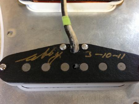 1960 Fender Master Built Strat Yuriy Shishkov Pickup Assembly