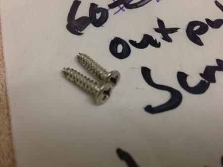 1960 Original FENDER STRAT Output Jack Longer Screws