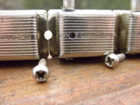 1962 ORIG 1-62 MINT SINGLE LINE KLUSON FENDER STRAT TUNERS