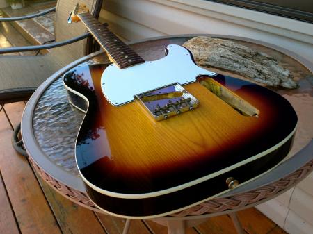1962 Orig Fender Telecaster Custom Sunburst Alder Bound Body... Unreal Rare Item!