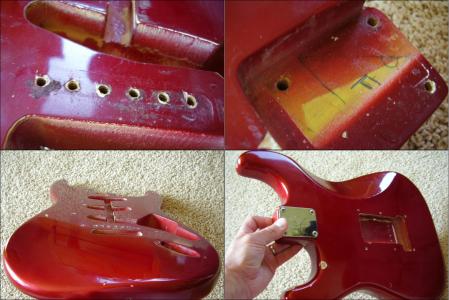 1965 CANDY APPLE RED ORIG FENDER STRATOCASTER BODY