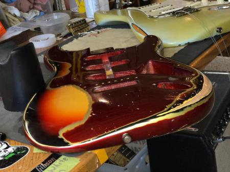 1961 Fender Stratocaster CAR Over SB BODY