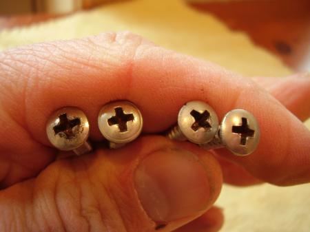 1969 Orig Shorter Correct neck Plate Screws