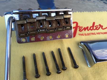 1957 Fender Custom Shop Heavy Relic Strat Tremolo Bridge & Hardware