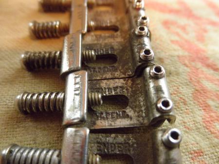 1960 ORIG BRIDGE SADDLES PRE CBS FENDER STRAT