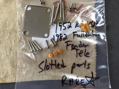 1952 1982 Fullerton Fender Tele Slotted Screws Hardware Etc KILLER 52 Tele Parts!