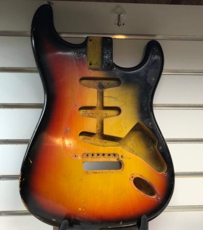 1965 Clean Original Sunburst Fender Stratocaster Body