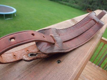 1957 Orig Fender Strat Tele Strat Brown Leather Strap Nice Patina