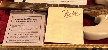 1955 Fender Stratocaster Polishing Cloth Case Candy Collector Grade