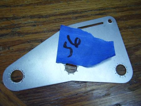 1956 ORIG FENDER STRATOCASTER PICKGUARD METAL CONTROL PLATE