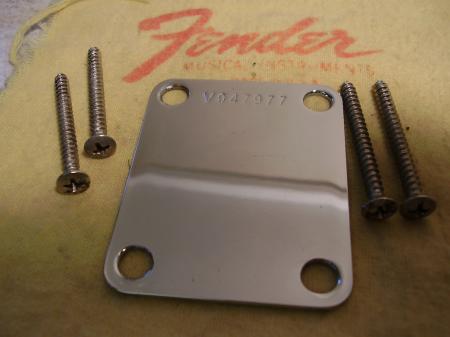 1989 CUSTOM SHOP FENDER NECK PLATE