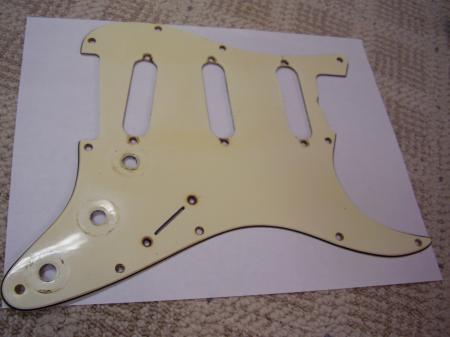 1969 Orig Pearliod Back Fender Strat Pickguard