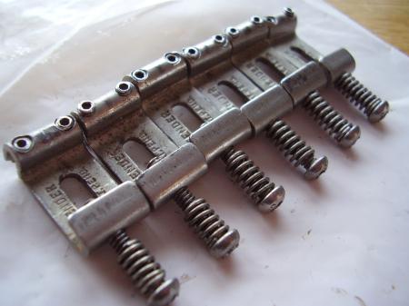 1960 ORIG MINT PRE CBS FENDER STRAT SADDLES PAT PEND