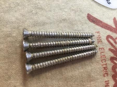 1968 Orig Fender Tele Strat 4 Neck Plate Screws 