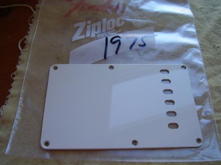1975 ORIG FENDER STRAT BACK TREM COVER EXCELLENT SHAPE