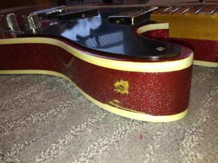 1962 2013 Fender Custom Shop Modified Telecaster - Red Sparkle Heavy Relic 