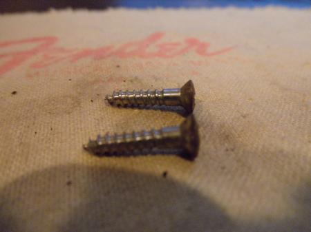 1957 ORIG FENDER STRATOCASTER NO THREADS TO TOP OUTPUT JACK SCREWS