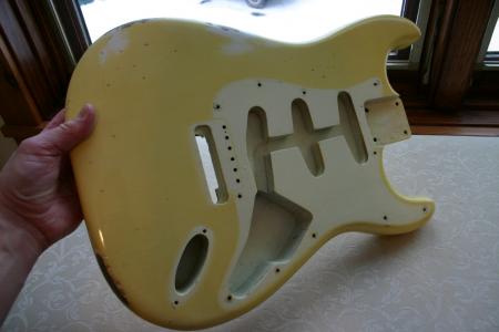 1964 Orig Fender Stratocaster Body Olympic White