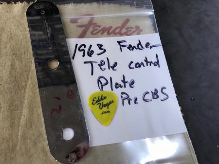 1963 Fender Telecaster VOL TONE SWITCH Control Plate