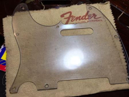 1968 Pink Paisley Fender Telecaster Clear PickGuard 