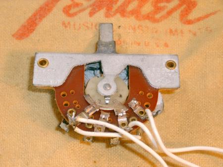 1971 to 1974 STRAT 3 WAY SWITCH WITH WIRES