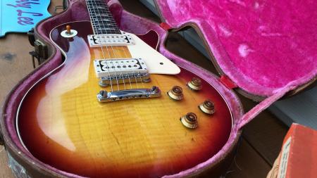 1959 Orig Gibson Les Paul Standard Burst Conversion With Double White PAF Humbuckers