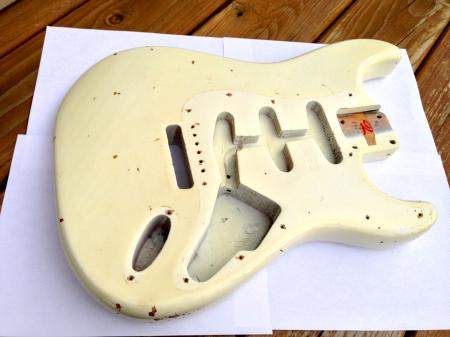 1967 Orig Olympic White Fender Strat Body
