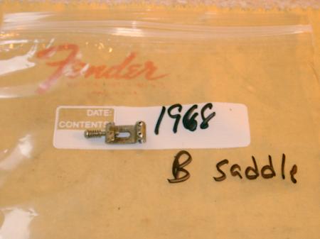1968 Pat Pend B string FENDER STRAT MINT Saddle