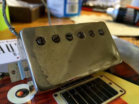 1957 Orig PAF Gibson Les Paul Pickup with Nickel Cover
