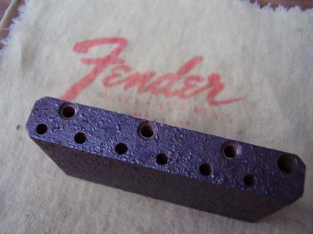 1969 ORIG LEFT HANDED  FENDER STRAT PAT PEND TREM BLOCK