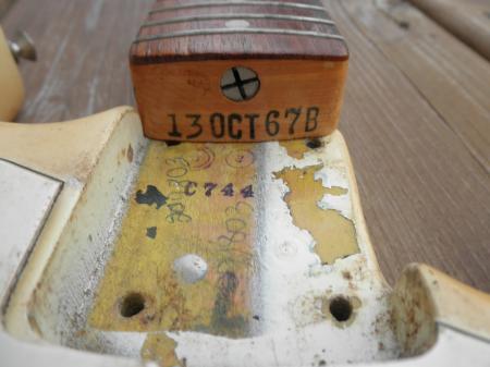 1967 Orig Finish Olympic White Fender Strat Body