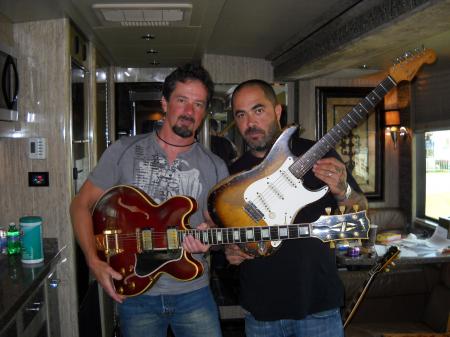 Eddie Vegas With Aaron Lewis of Staind 1959 Gibson ES 335 1961 Fender Strat