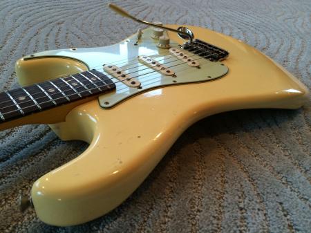 2014 64  L Series Fender Strat Custom Shop Relic 1964 Vintage Aged OLYMPIC WHITE