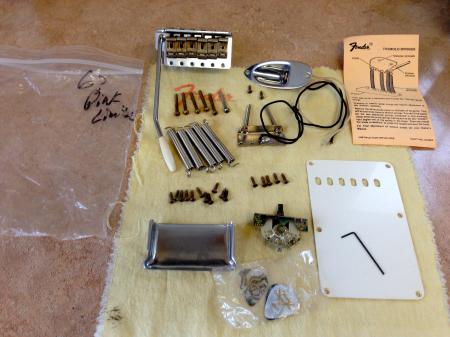1963 Fender Custom Shop Heavy Relic Stratocaster Bridge Output Jack & Hardware Screws