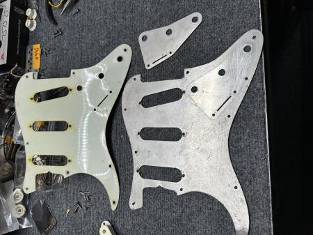 1959 Fender Strat 1st Protype 8 Hole Green Nitrate Pickguard Fender History Grade