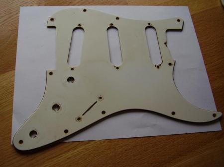 1974 ORIG FENDER STRATOCASTER  PICKGUARD  NICE PATINA!