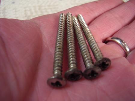 1968 Orig Neck Screws (Long) Fender Strat