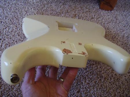 1962 Cunetto / John Cruz  White 1962 Relic Fender Strat Body & More