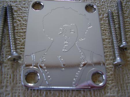JIMI HENDRIX SIGNATURE SERIES 1997 COLLECTOR FENDER STRAT NECK PLATE