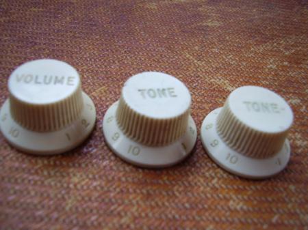 1956 original  51 year old  Fender Stratocaster Vol & Tone Knobs