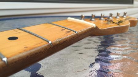 1968 Orig Map Cap KILLER Fender Tele Neck Well Played Killer Blues