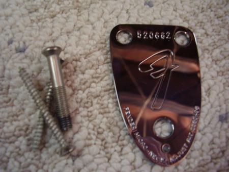 1973 early Orig Fender MINT MINT MINT Strat Neck Plate