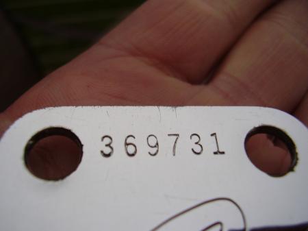 1972 ORIG MAY 72 NECK PLATE