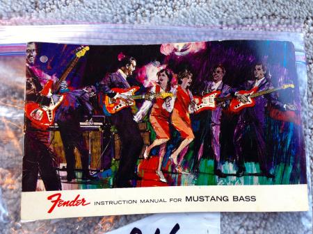 1966 Orig Fender Mustang Bass Owner Manual