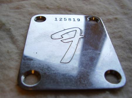 1965 ORIGINAL FENDER STRATOCASTER NECK PLATE