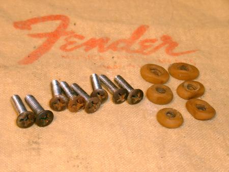 1956 ORIG PICKUP SCREWS AND RUBBER GROMETS