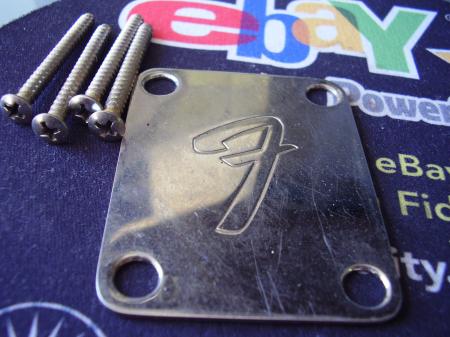 1973 ORIG 4 BOLT FENDER TELE/STRAT NECK PLATE