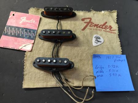 1957 Fender Stratocaster Pickups 100 Percent Original